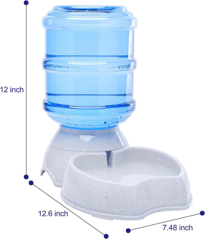 Pet Water Dispenser Automatic for Dogs Cats, Bpa-Free, Gravity Refill, Self Feeding for Small Medium Pets Puppy Kitten Rabbit - 1 Gallon (Waterer)4
