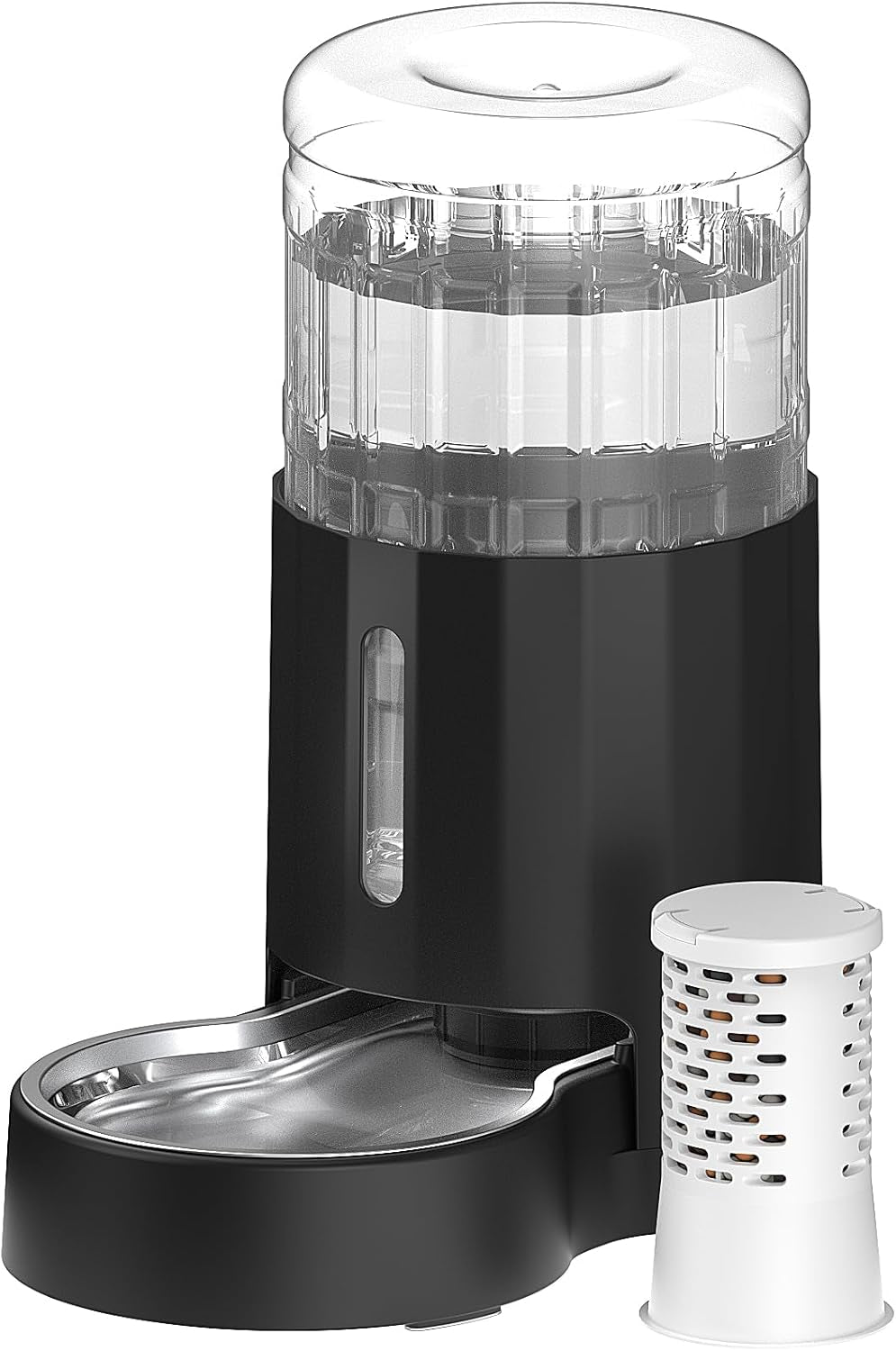 czpet-dog-water-bowl-dispenser-5l-wider-mouth-gravity-refilling-black-automatic-cat-waterer-with-removable-stainless-steel-bowl-upgraded-brush-easy-cleaning-large-drinking-area-for-multi-pet