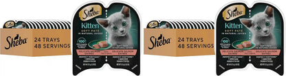 Sheba Perfect Portions Kitten Pate Wet Cat Food, Multipack, 2.6 Oz, 24 Ct | DHA for Brain Development, Vitamin E for Immunity, Real Meat, All Essential Amino Acids, Complete & Balanced, 48 Servings17