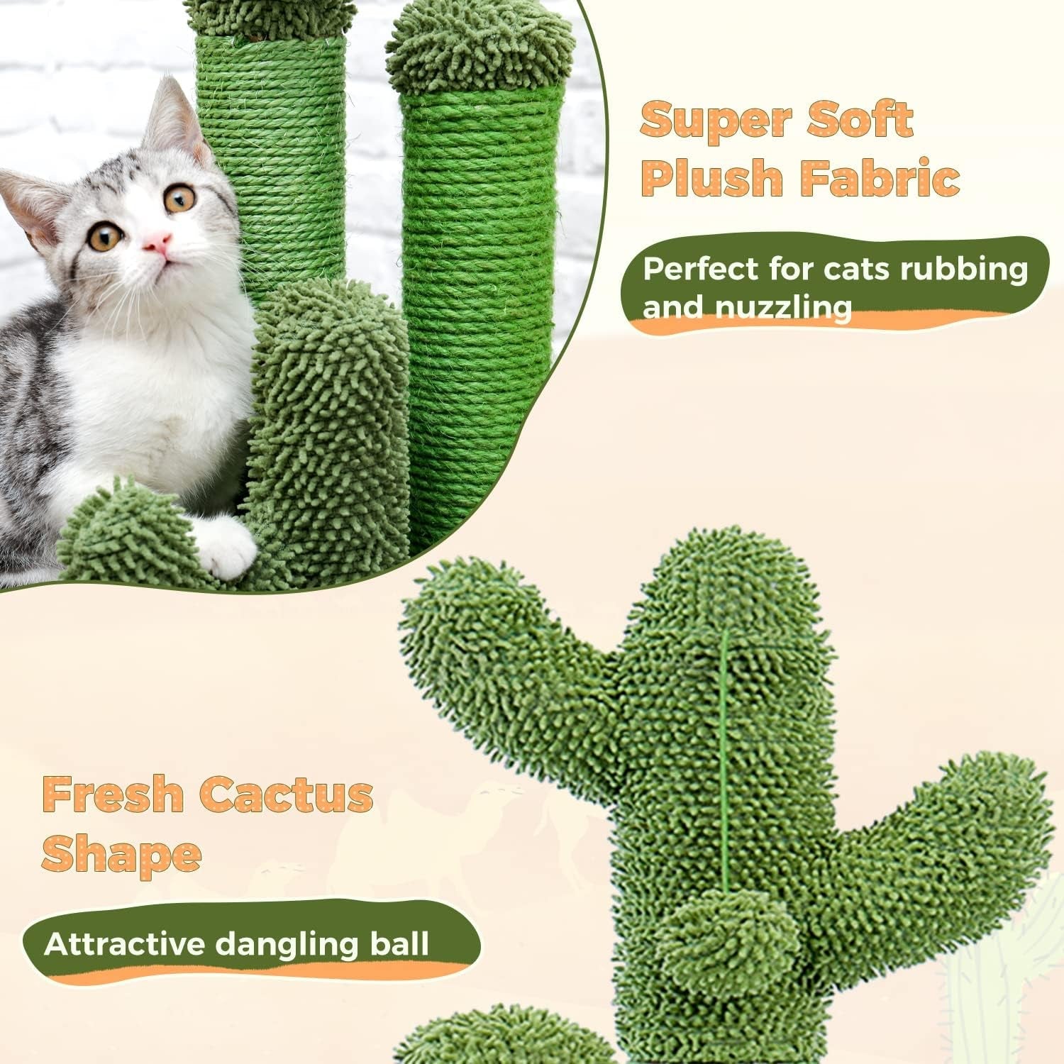 pawz-road-cactus-cat-scratching-post-23-cat-scratcher-with-toy-ball-cactus-cat-tree-with-3-sisal-carpet-scratching-posts-soft-carpet-base-top-interactive-ball-for-indoor-cats