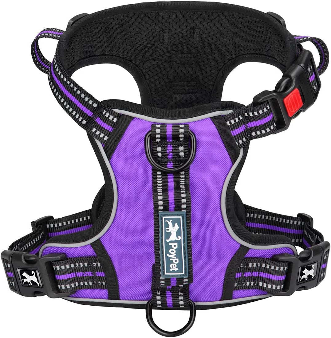 poypet-no-pull-dog-harness-no-choke-front-clip-reflective-dog-vest-with-soft-padded-vertical-handle-3-leash-attachments-for-small-medium-large-dogs-black-xl