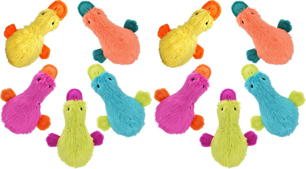 Multipet Duckworth Plush Filled Dog Toy, Assorted Colors, (Pack of 2)1