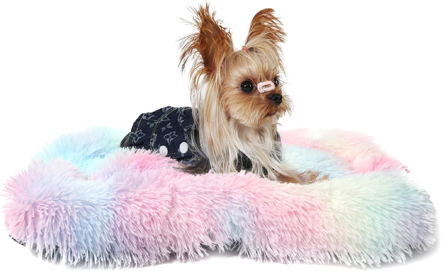 nononfish-dog-crate-bed-for-small-dogs-washable-orthopedic-flat-for-inside-crate-cages-kennel-house-sofa-plush-comfy-sleeping-beige-24-in