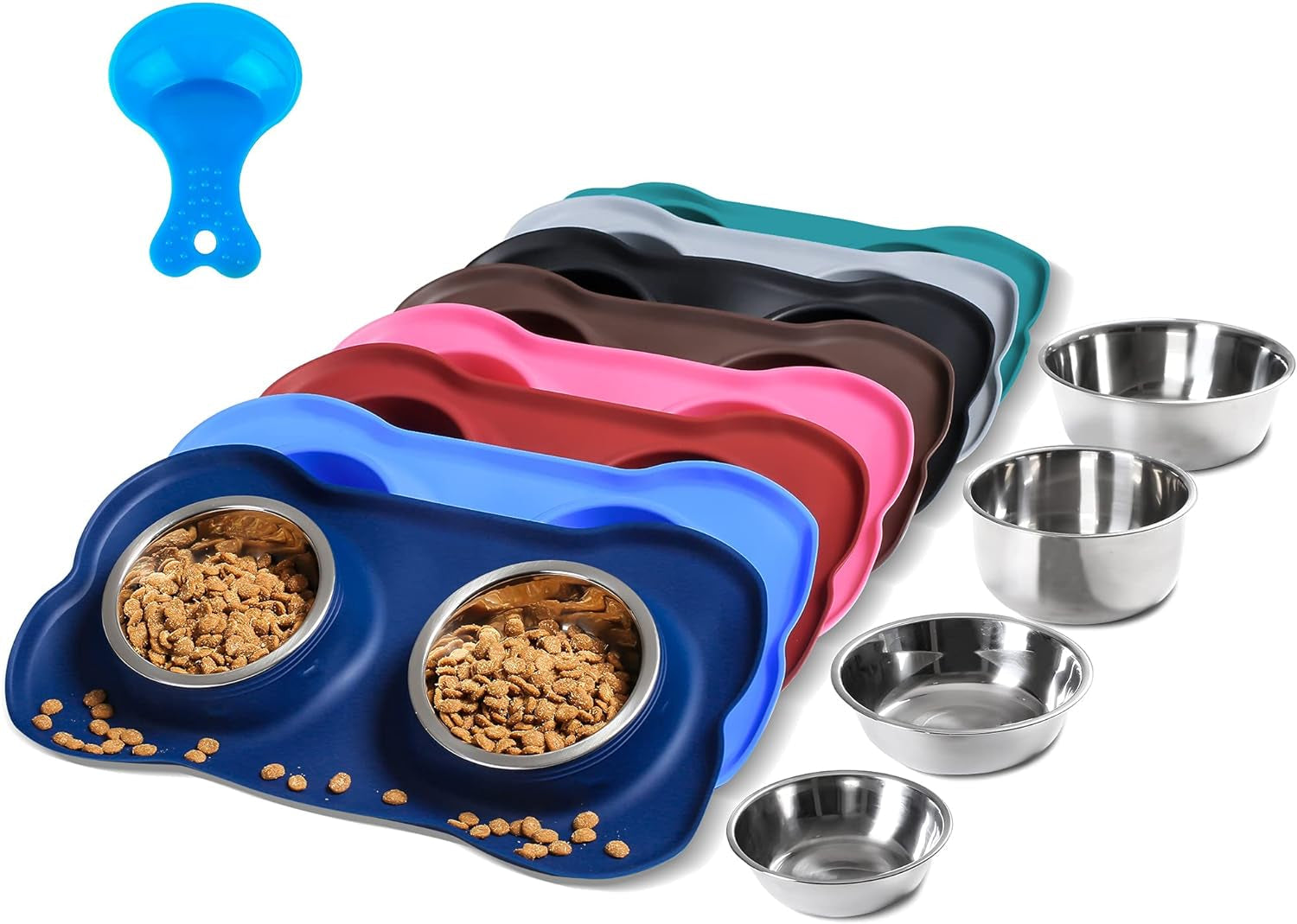 hubulk-pet-dog-bowls-2-stainless-steel-dog-bowl-with-no-spill-non-skid-silicone-mat-pet-food-scoop-water-and-food-feeder-bowls-for-feeding-small-medium-large-dogs-cats-puppies-s-pink