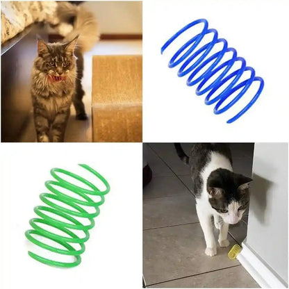 Andiker Cat Spring Toy, 12 Pc Colorful Cat Kicker Toys Interactive Cat Toys for Indoor Cats Swatting, Biting, Hunting to Kill Time and Keep Fit7