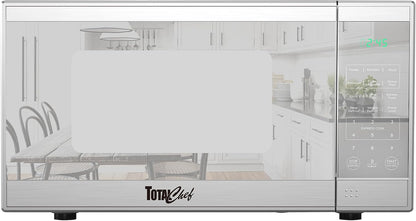 0.7 Cu. Ft. Countertop Small Microwave Oven,700W | Microwave for Kitchen, Stainless Steel, Compact, Countertop with Digital Touch Controls, Child Safety Lock, 10-Inch Turntable1