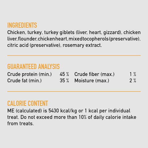 ORIJEN Freeze Dried Cat Treats Grain Free Original, 1.25Oz Bag | 99% Animal Ingredients, Freeze Dried, Grain Free, High Protein, Wild-Caught Fish, Free-Run Poultry, 1 Calorie Each5