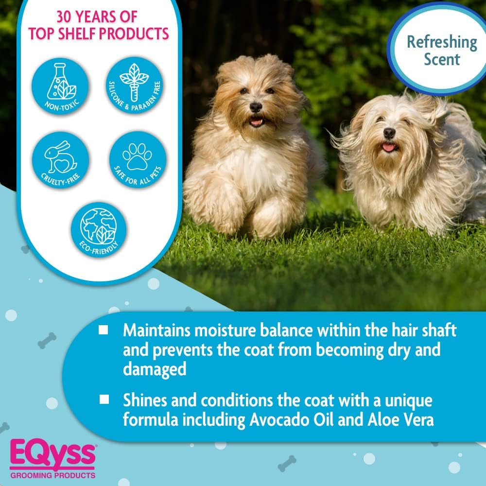 eqyss-avocado-mist-pet-spray-conditioner-shines-conditions-and-reduces-shedding-weightless-leave-in-spray-for-dogs-cats-puppies-oil-and-silicone-free-ph-balanced-usa-made