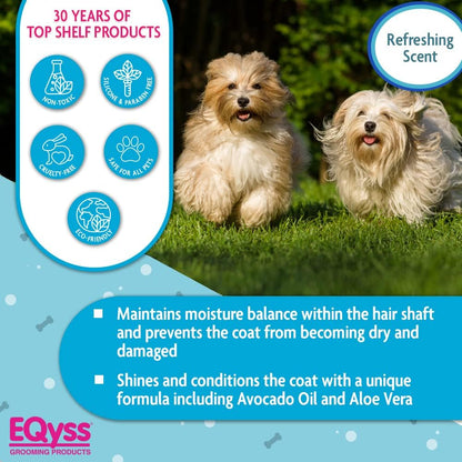Eqyss Avocado Mist Pet Spray Conditioner - Shines, Conditions, and Reduces Shedding, Weightless Leave in Spray - for Dogs, Cats, Puppies - Oil and Silicone Free, Ph Balanced, USA Made4