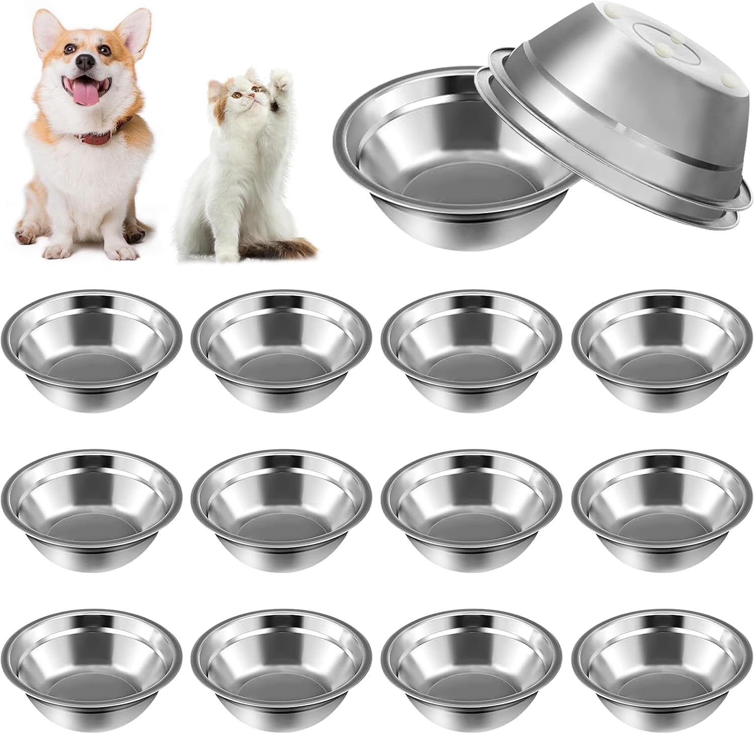 15-pcs-stainless-steel-dog-bowls-metal-cat-dog-water-food-bowl-small-dogs-bowls-pet-bowls-puppy-dogs-dish-pet-water-bowl-for-small-cats-rabbits-puppy-15-fl-oz
