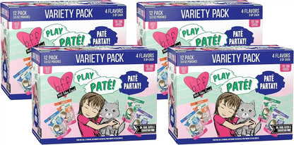 Weruva B.F.F. Play - Best Feline Friend Paté Lovers, Aw Yeah!, Paté Partay! Variety Pack, 3Oz Pouch (Pack of 12)13