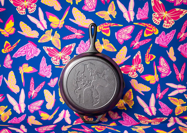 Dolly Parton Pre-Seasoned Cast Iron Skillet, 10.25 Inches | Dolly Parton Edition, Signature Handle Cast Iron Skillet for Oven, Stove, Grill or Campfire, Made in USA2