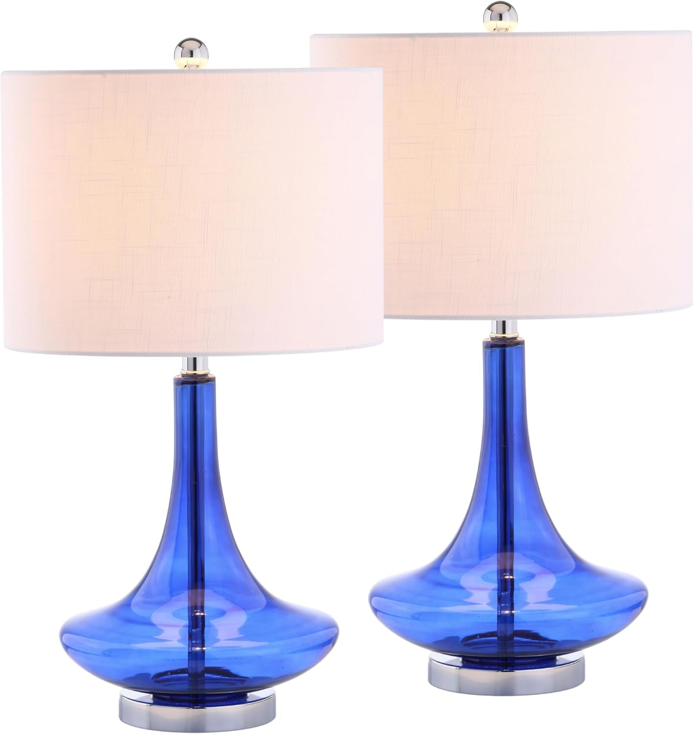cecile-25-5-metal-glass-lamp-cobalt-blue-chrome-set-of-2-white-linen-drum-shade-teardrop-base-60-silk-wrapped-cord-led-bulbs-included