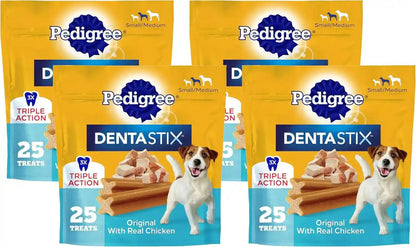 Pedigree Dentastix Small & Medium Dog Dental Treats, Original, 45 Count | Original Chicken Flavor, Triple Action Dental Care, Reduces Tartar, Cleans Teeth, Freshens Breath, for Dogs 7-22 Lbs11