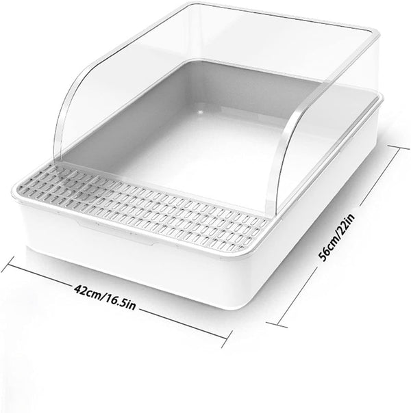 Dog Potty Training Toilet ﻿ Cat Litter Tray High Fence Proof Toilet Large Open Box Mesh Double Layer Pet with Shovel Easy to Clean Supplies2