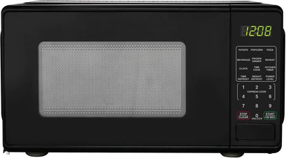 0.7 Cu Ft 700W Compact Microwave Oven, Countertop with LED Display & 6 Quick-Set Menus1