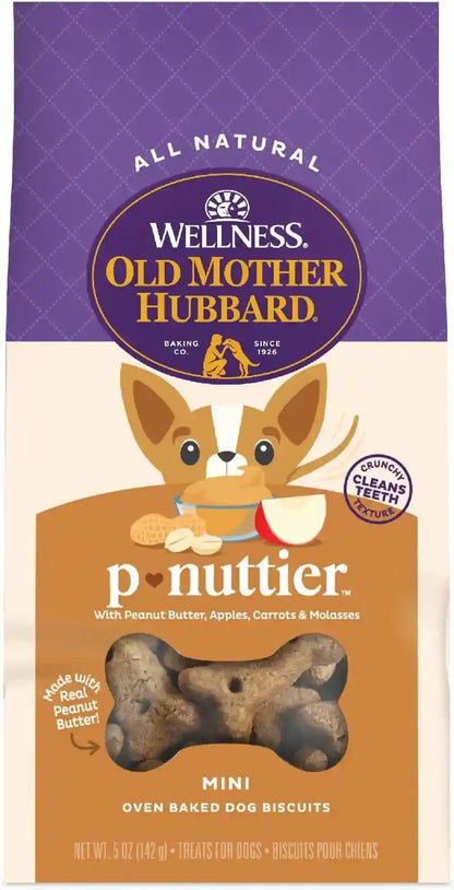 Old Mother Hubbard Wellness P-Nuttier Dog Biscuits, Natural, Training Treats, Peanut Butter Flavor, Mini Size, (20 Ounce Bag)29