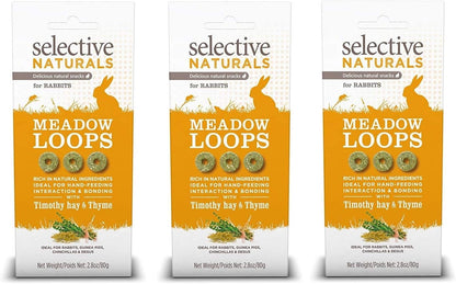 Supreme Petfoods 3 Pack of Selective Naturals Meadow Loops, 2.8 Ounces Each, with Timothy Hay and Thyme1