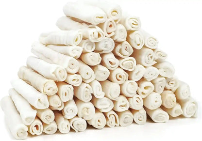 MON2SUN Dog Rawhide Rolls Twist Sticks Chew Treats Natural Flavor 6.5 Inch 40 Count for Puppy and Small Dogs15