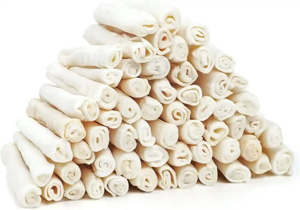 MON2SUN Dog Rawhide Rolls Twist Sticks Chew Treats Natural Flavor 6.5 Inch 40 Count for Puppy and Small Dogs15
