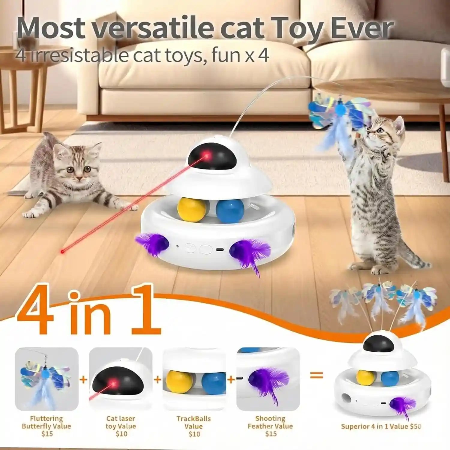 mohaya-cat-toys-4-in-1-interactive-cat-toy-for-indoor-cats-with-laser-fluttering-butterfly-moving-feather-and-track-balls-usb-rechargeable-self-play-kitten-toy-white