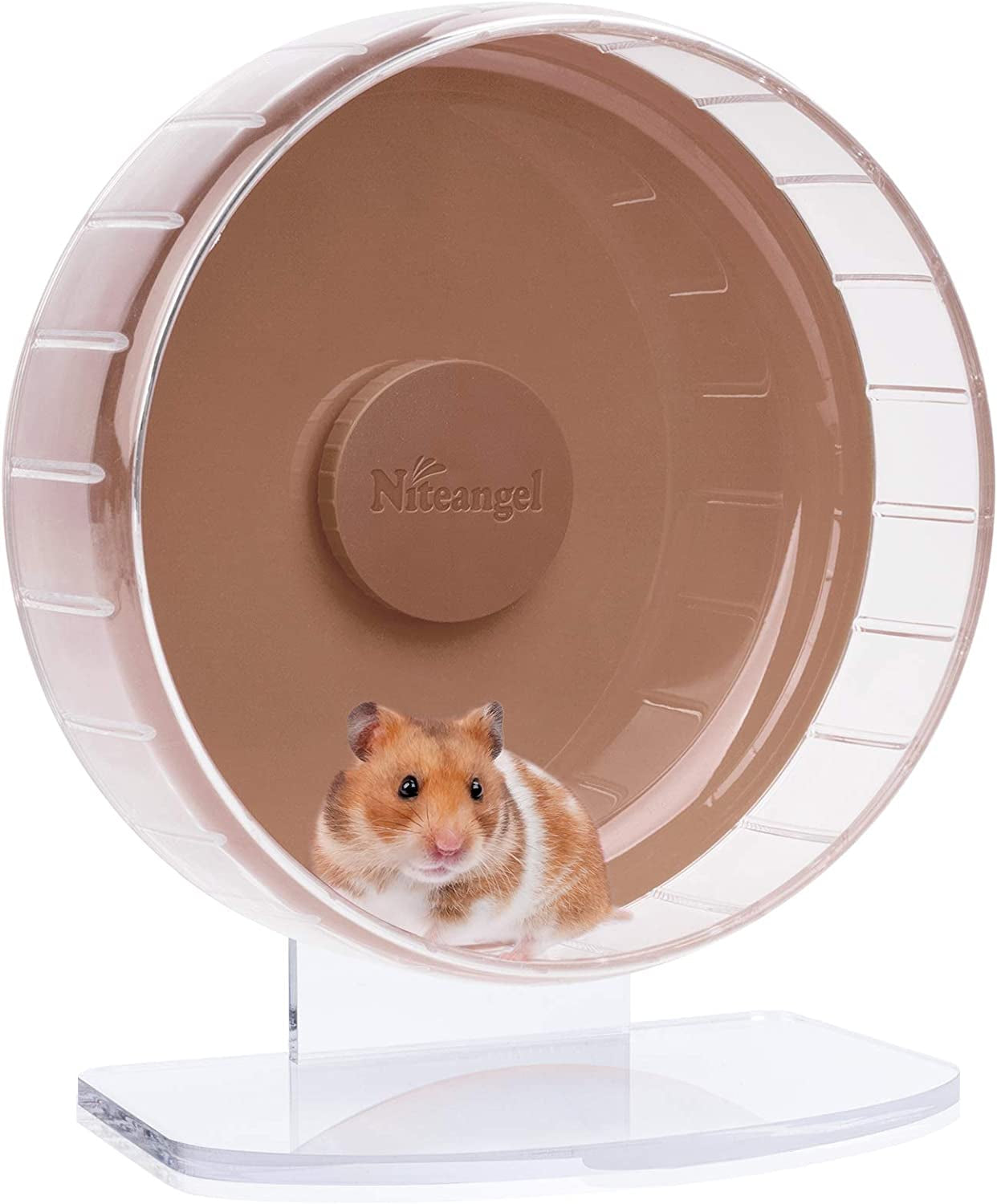 niteangel-super-silent-hamster-exercise-wheels-quiet-10-inch-running-wheel-can-10-6-13-4-adjustable-height-no-bend-back-spinner-running-for-dwarf-syrian-hamster-gerbils-mice-or-other-small-animal