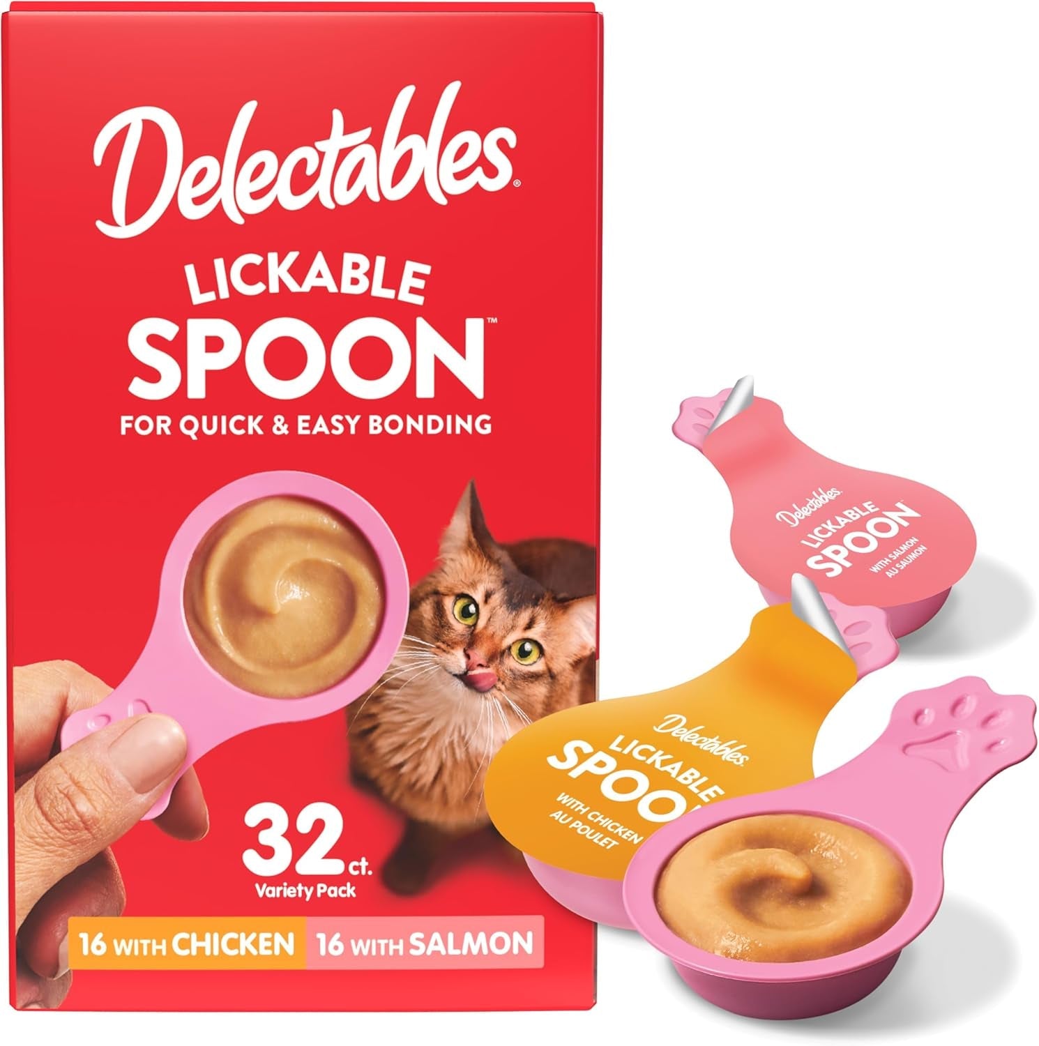 delectables-lickable-spoon-handheld-wet-cat-treats-made-with-real-chicken-salmon-quick-easy-creamy-puree-mess-free-grain-free-no-added-fillers-no-by-products-variety-pack-32ct