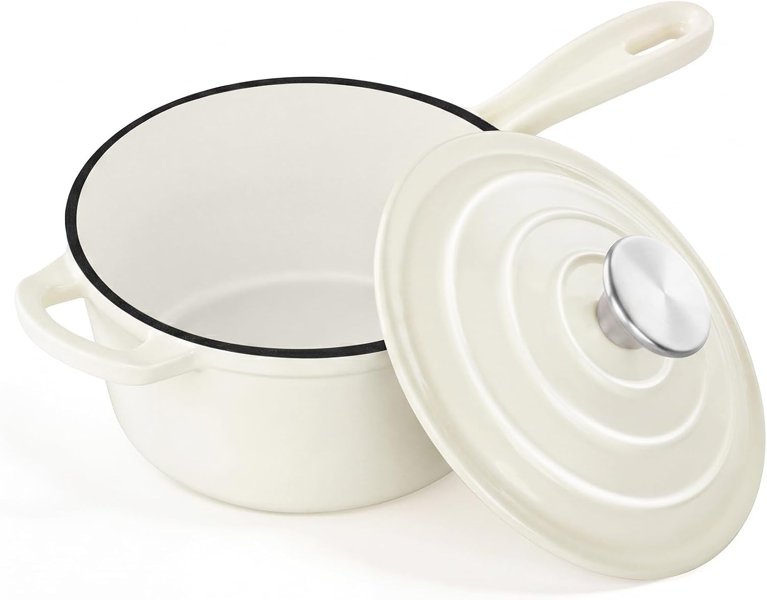 2qt-enameled-cast-iron-sauce-pan-dutch-oven-pot-with-lid-non-stick-cooking-simmer-pots-induction-kitchen-cookware-for-all-cooktops-baking-bread-soup-ramen-up-to-500-f-cream-white