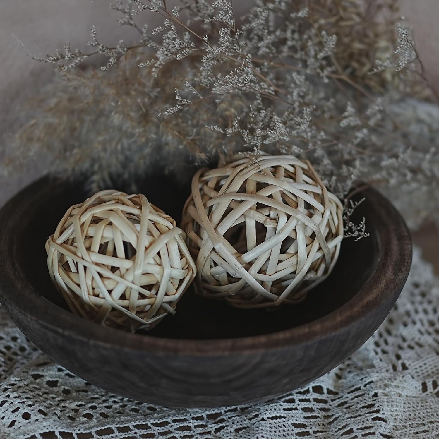 wooden-decorative-bowl-farmhouse-centerpiecebrown-rustic-home-decor-farmhouse-decor-dough-bowl