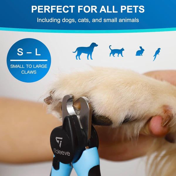 Itoleeve LED Dog Nail Clipper with Light, Illuminates Nails or Bloodline for Safe and Easy Trimmers, Extra Sharp for Thick Nails, Quick Sensor, Avoid over Cutting Toenail, for Cats & Dogs5