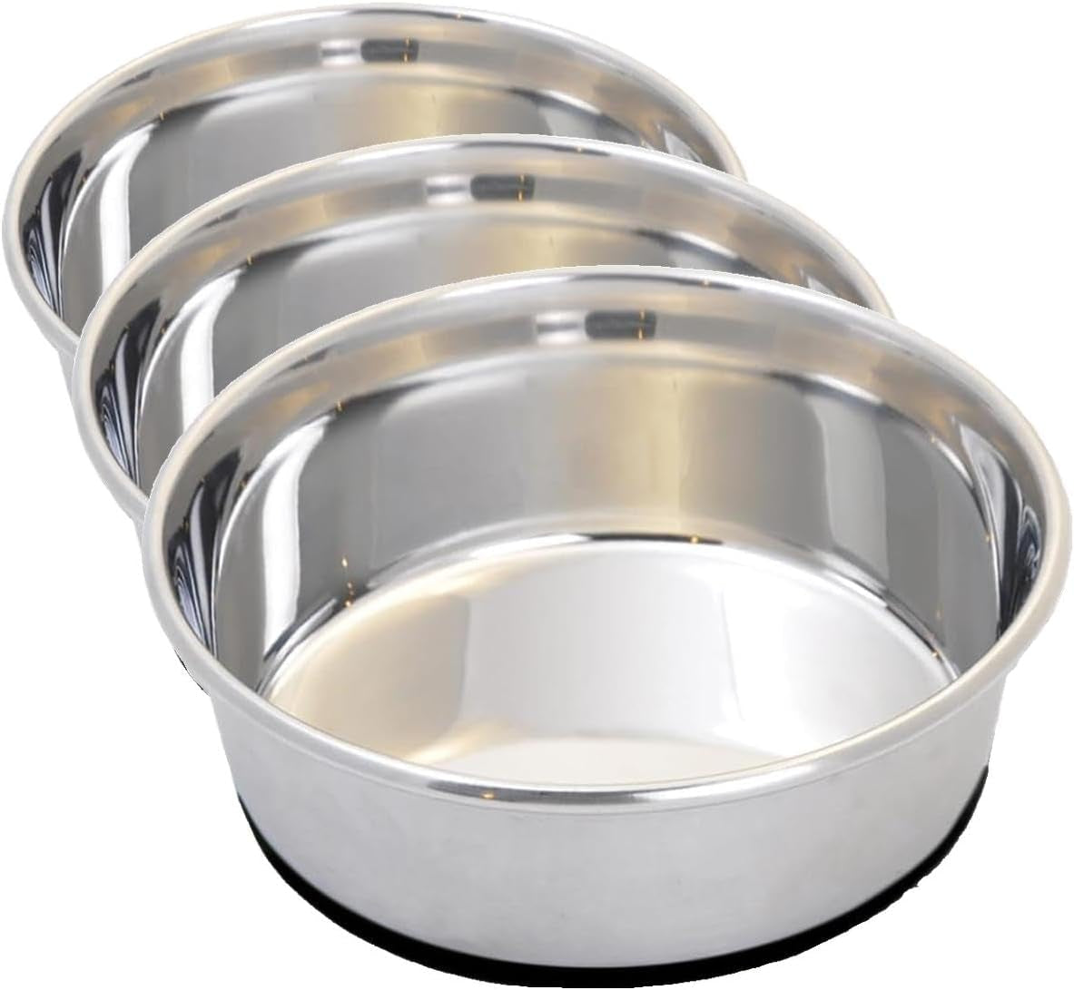 van-ness-pets-medium-lightweight-stainless-steel-dog-bowl-32-oz-food-and-water-dish-natural
