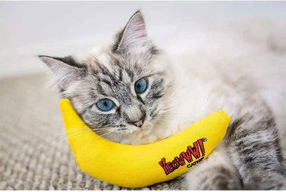 YEOWWW! Duckyworld 100% ORGANIC CATNIP Leaf & Flower Cat Toy BANANA 3 PACK3