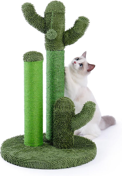 PAWZ Road Cactus Cat Scratching Post 23”Cat Scratcher with Toy Ball | Cactus Cat Tree with 3 Sisal & Carpet Scratching Posts, Soft Carpet Base & Top, Interactive Ball for Indoor Cats9