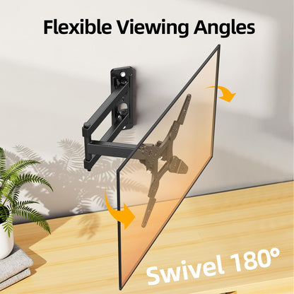 32+ 40 Inch Full Motion TV Wall Mount for 13-43" Tvs & Monitor, 360° Rotating Small TV Mount Bracket, Articulating Swivel Tilting Extension, Max VESA 200X200Mm, Single Studs, 55 Lbs2