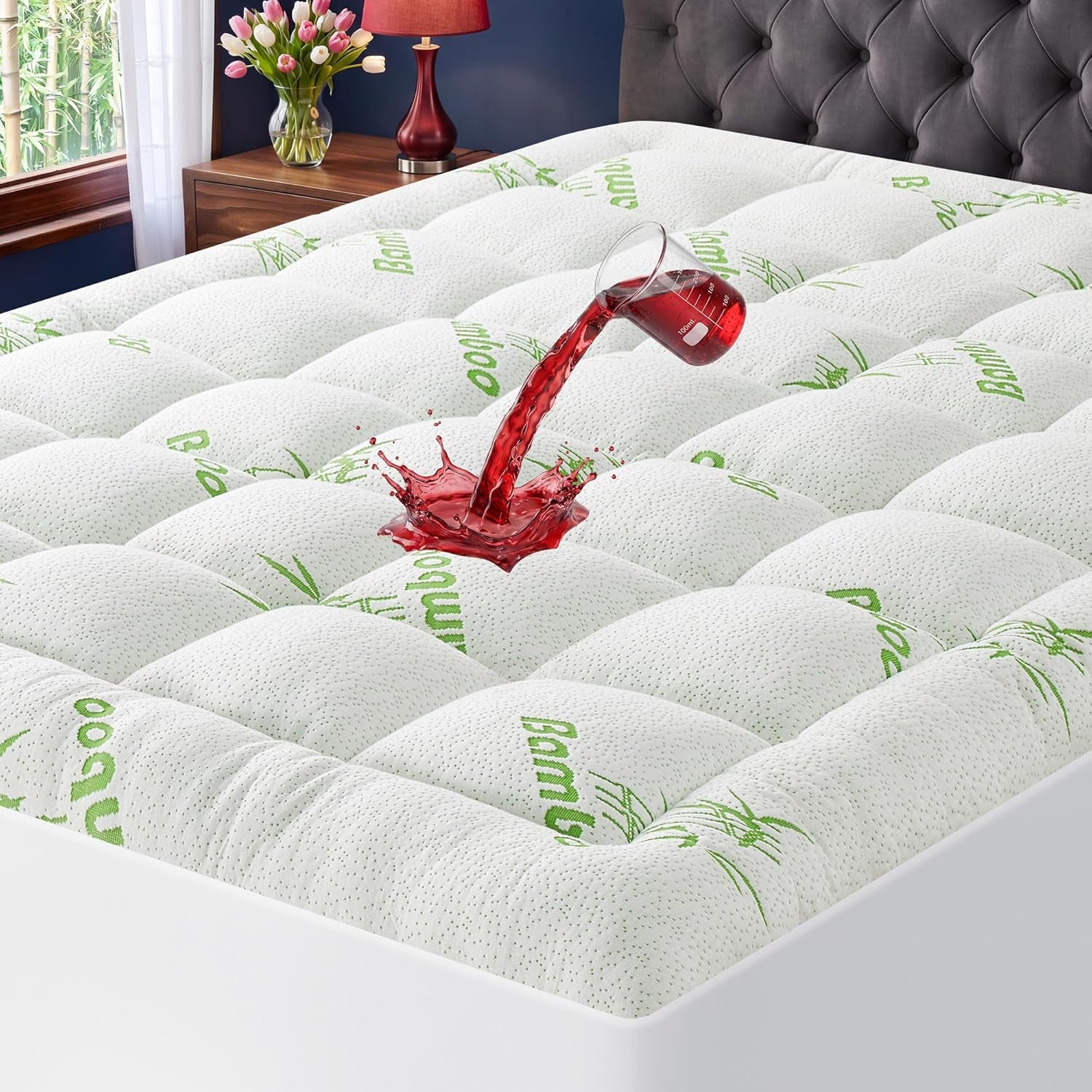 waterproof-queen-size-mattress-topper-viscose-derived-from-bamboo-extra-thick-mattress-pad-for-back-pain-cooling-mattress-protector-with-deep-pocket-8-21-green-queen