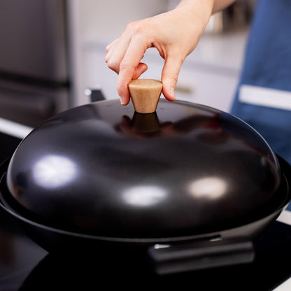 Joyce Chen 31-0066, 13.5-Inch Nonstick Steel Dome Lid for 14-Inch Wok Black4