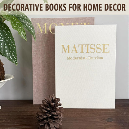 Decorative Books Set of 2, Linen Faux Coffee Table Books | Linen Decorative Books with Hidden Storage, Nested Design for Remotes, Jewelry, and Stylish Shelf or Desk Decor.7