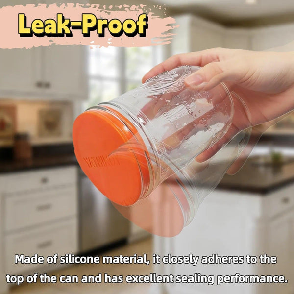 ORIGINAL CREATOR-4 Pack Silicone Mason Jar Lids for Ball, Kerr and More,Fit Regular Mouth & Wide Mouth Storage Caps for Mason/Canning Jars,Leak-Proof,Dishwasher Safe(Single-Color)4