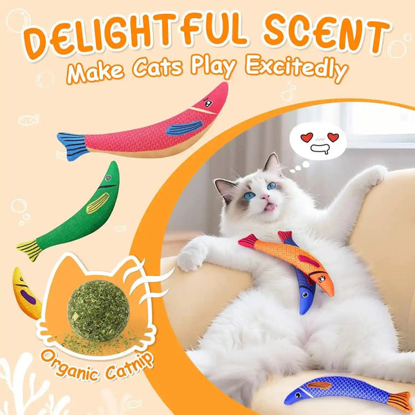 Cat Toys for Indoor Cats, 6 Pack Interactive Catnip Toys for Bored, Kitten Kicker Toy for Kitty with Sound, Cat Chew Toys for All Breeds4