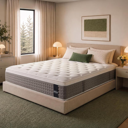 Queen Size Mattress 12 Inches Medium Firm Hybrid, Undisturbed Sleep | Breathable Hybrid Comfort with Responsive Support, Motion Isolation, Reinforced Edges, and Certipur-Us Certified Foam.7