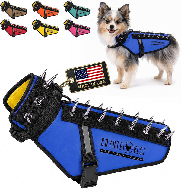 Coyotevest Dog Harness, Stab-Resistant Coyote Vest, Small, Neon Pink | Reflective Stab-Resistant Vest Helps Protect Small Dogs from Coyotes, Aggressive Dogs and Birds of Prey, Made in the USA24