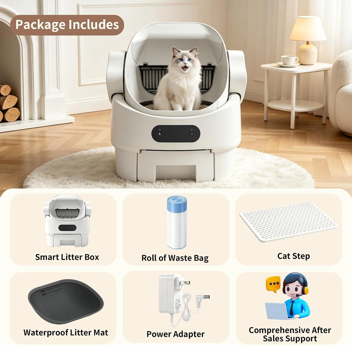 automatic-self-cleaning-litter-box-open-top-microwave-radar-white-multi-sensor-safety-large-waste-bin-whisper-quiet-easy-setup-rinse-clean-in-seconds-for-multi-cat-homes