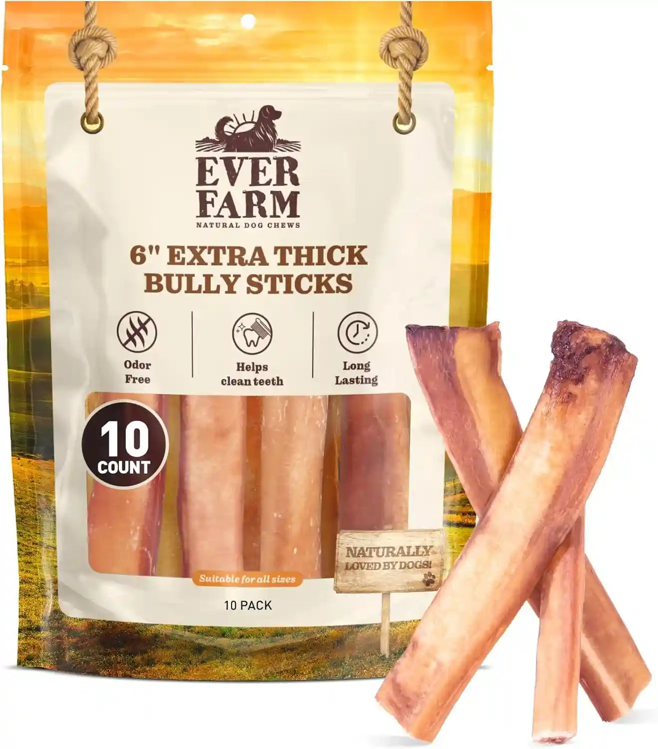 pet-odor-free-standard-bully-sticks-12-5-pack-100-grass-fed-beef-pizzle-dog-chews-fully-digestible-long-lasting-dental-treats