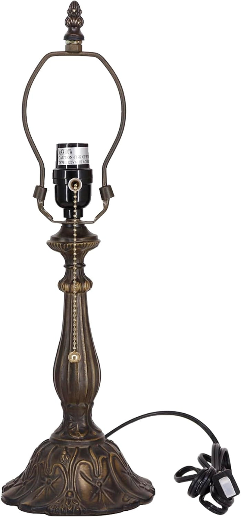 table-lamp-base-replacement-only-a-w-6-h-18-inch-fit-for-8-10-12-inch-tiffany-style-stained-glass-lampshade-dark-bronze-finish-resin-push-switch-on-cord