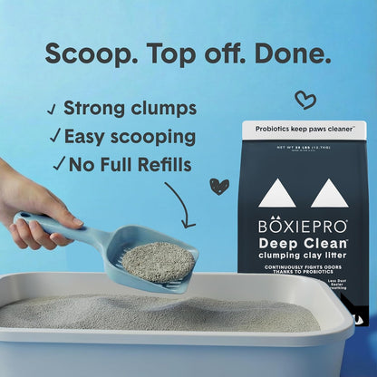 Boxie Probiotic Clumping Cat Litter 40+ Day Odor Control Dust Free 16 Lb5