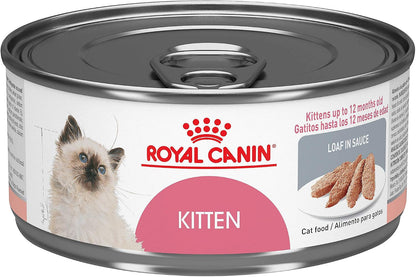 ROYAL CANIN Feline Health Nutrition Kitten Loaf in Sauce Cat Food, 3 Oz (Pack of 24)10