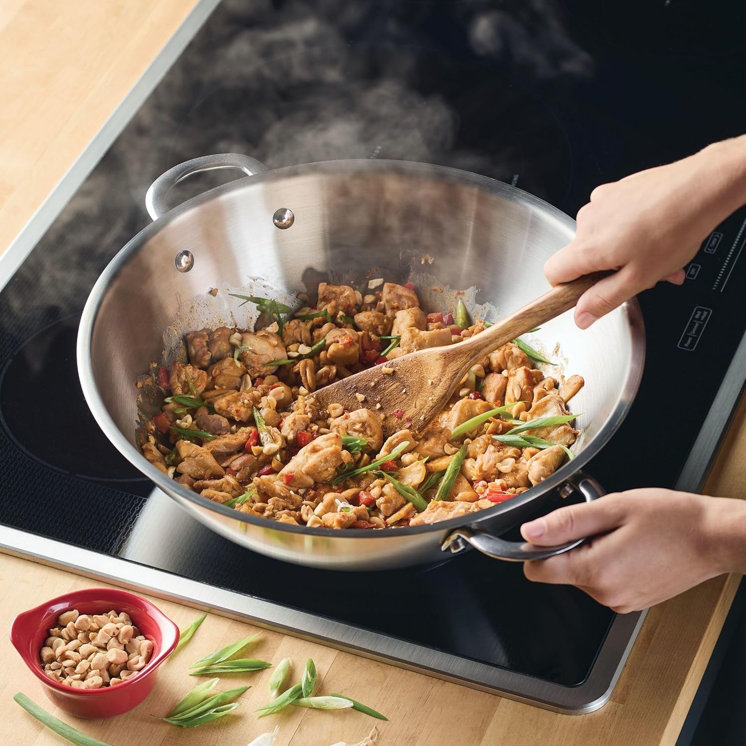 professional-stainless-steel-wok-stir-fry-pan-compatible-with-all-cooktops-induction-ready-dishwasher-and-metal-utensil-safe-14-inch-stainless-steel