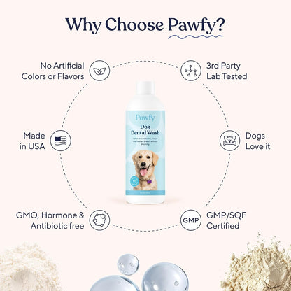 Pawfy Dog Breath Freshener with Specialized Dental Care Formula | Dog Teeth Cleaning & Mouthwash | Helps Freshen Dogs Breath with Easy Water Additive | Supports Plaque and Tartar Control7
