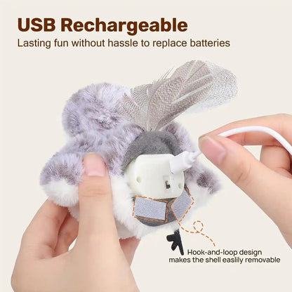Potaroma Cat Toys Flapping Bird (No Flying), Lifelike Sandpiper Chirp Tweet, Rechargeable Touch Activated Kitten Toy Interactive Cat Exercise Toys for All Breeds Cat Kicker Catnip Toys 4.0" | Lifelike Sandpiper Chirp, Touch Activated, Rechargeable Kitten Kitty Exercise Catnip Kicker for All Breeds 4.0 Inches5