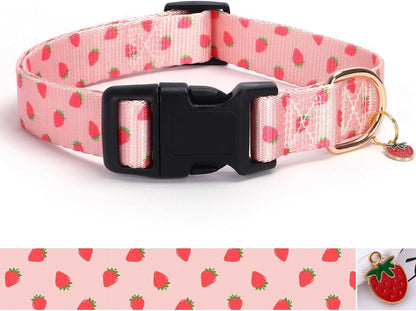 Reflective Dog Collar with Buckle Adjustable Safety Nylon Collars for Small Medium Large Dogs, Pink M | Breathable Nylon Collars for Small Medium Large Dogs, No Chafing on Walks and Outdoor Hikes, Metal D-Ring, Night Safety17